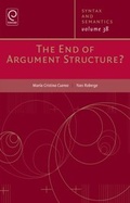 Cover: The End of Argument Structure - Emerald Group Publishing Limited