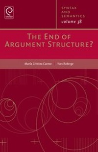 Enlarge image Cover: The End of Argument Structure - Emerald Group Publishing Limited