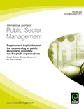 Cover: Employment Implications of the Outsourcing of Public Services to Voluntary, Not-for-Profit Organisations - Emerald Group Publishing Ltd