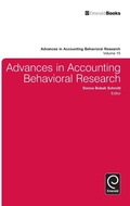 Cover: Advances in Accounting Behavioral Research - Emerald Group Publishing Limited