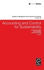 Cover: Accounting and Control for Sustainability - Emerald Group Publishing Limited