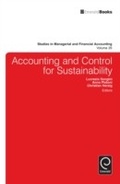 Cover: Accounting and Control for Sustainability - Emerald Publishing Limited