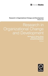 Enlarge image Cover: Research in Organizational Change and Development - Emerald Group Publishing Limited