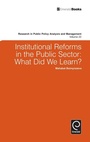Cover: Institutional Reforms in the Public Sector - Emerald Group Publishing Limited