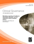 Cover: Mandatory reporting of healthcare associated infections - Emerald Group Publishing Limited
