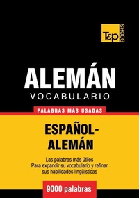 Abbildung von: Vocabulario español-alemán - 9000 palabras más usadas - T&p Books