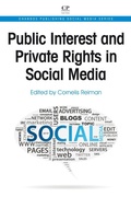 Cover: Public Interest and Private Rights in Social Media - Chandos Publishing (Oxford) Ltd