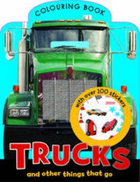Enlarge image Cover: Trucks and other Things That Go Colouring Book - Make Believe Ideas