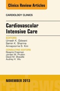 Cover: Cardiovascular Intensive Care, An Issue of Cardiology Clinics - Elsevier