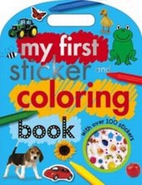 Enlarge image Cover: My First Sticker and Colouring Book (Newsprint) - Make Believe Ideas