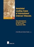 Cover: Annotated Leading Cases of International Criminal Tribunals - Intersentia Ltd