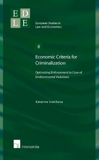 Bild: Economic Criteria for Criminalization - Intersentia Ltd