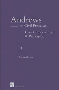 Abbildung von: Andrews on Civil Processes: Volume 1 - Intersentia Ltd