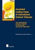 Cover: Annotated Leading Cases of International Criminal Tribunals - Intersentia Ltd