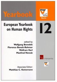 Enlarge image Cover: European Yearbook on Human Rights 12 - Intersentia Ltd