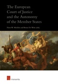 Cover: The European Court of Justice and the Autonomy of the Member States - Intersentia Ltd