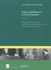 Abbildung von: Truth and Efficiency in Civil Litigation - Intersentia Ltd