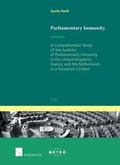 Cover: Parliamentary Immunity - Intersentia Ltd