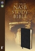 Cover: NASB, Zondervan NASB Study Bible, Bonded Leather, Black, Thumb Indexed - Zondervan