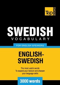 Abbildung von: Swedish vocabulary for English speakers - 3000 words - T&p Books