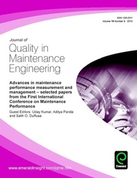 Enlarge image Cover: Advances in Maintenance Performance Measurement and Management - Emerald Group Publishing Limited