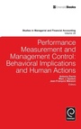 Cover: Performance Measurement and Management Control - Emerald Group Publishing Limited