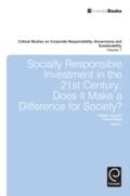 Cover: Socially Responsible Investment in the 21st Century - Emerald Publishing Limited