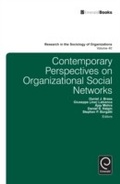Cover: Contemporary Perspectives on Organizational Social Networks - Emerald Publishing Limited