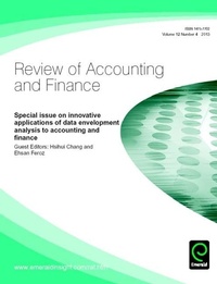 Enlarge image Cover: Special Issue on Innovative Applications of Data Envelopment Analysis to Accounting and Finance - Emerald Group Publishing Limited