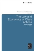 Abbildung von: The Law and Economics of Class Actions - Emerald Publishing Limited