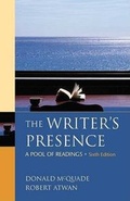 Cover: The Writer's Presence - Bedford Books,U.S.
