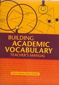Cover: Building Academic Vocabulary: Teachers Manual - Hawker Brownlow Education Pty Ltd