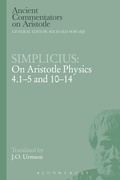 Cover: Simplicius: On Aristotle Physics 4.1-5 and 10-14 - Bloomsbury Academic