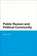 Cover: Public Reason and Political Community - Bloomsbury Academic