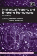 Cover: Intellectual Property and Emerging Technologies - Edward Elgar Publishing