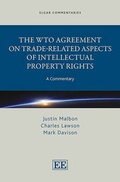 Cover: The WTO Agreement on Trade-Related Aspects of Intellectual Property Rights - Edward Elgar Publishing