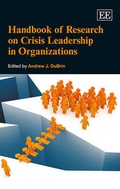 Cover: Handbook of Research on Crisis Leadership in Organizations - Edward Elgar Publishing