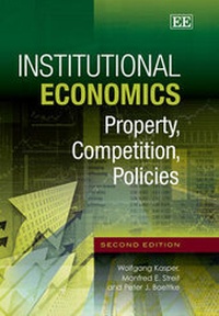 Enlarge image Cover: Institutional Economics - Edward Elgar Publishing