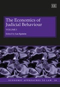 Cover: The Economics of Judicial Behaviour - Edward Elgar Publishing