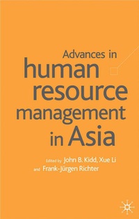 Enlarge image Cover: Advances in Human Resource Management in Asia - Palgrave Macmillan