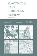 Cover: SEER April 2013 - Modern Humanities Research Association