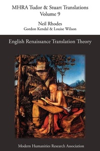 Enlarge image Cover: English Renaissance Translation Theory - Modern Humanities Research Association
