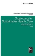 Cover: Organizing for Sustainable Healthcare - Emerald Group Publishing Limited