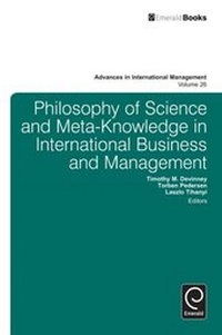 Enlarge image Cover: Philosophy of Science and Meta-Knowledge in International Business and Management - Emerald Publishing Limited