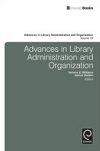Abbildung von: Advances in Library Administration and Organization - Emerald Publishing Limited