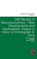 Cover: Var Models in Macroeconomics - New Developments and Applications - Emerald Group Publishing Limited