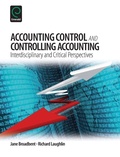 Cover: Accounting Control and Controlling Accounting - Emerald Group Publishing Limited