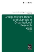 Cover: Configurational Theory and Methods in Organizational Research - Emerald Publishing Limited