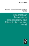 Cover: Research on Professional Responsibility and Ethics in Accounting - Emerald Group Publishing Limited