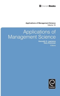 Enlarge image Cover: Applications of Management Science - Emerald Group Publishing Limited
